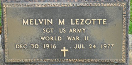LEZOTTE, MELVIN M. - Jefferson County, Wisconsin | MELVIN M. LEZOTTE - Wisconsin Gravestone Photos