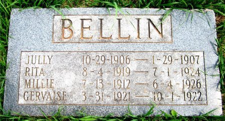 BELLIN, MILLIE - Kewaunee County, Wisconsin | MILLIE BELLIN - Wisconsin Gravestone Photos