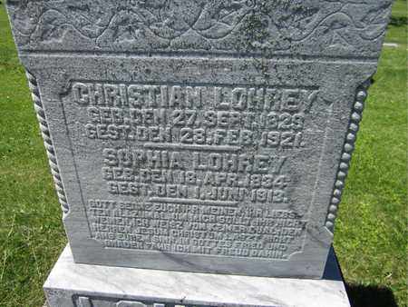 LOHREY, CHRISTIAN - Kewaunee County, Wisconsin | CHRISTIAN LOHREY - Wisconsin Gravestone Photos