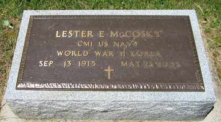 MCCOSKY, LESTER E. - Kewaunee County, Wisconsin | LESTER E. MCCOSKY - Wisconsin Gravestone Photos