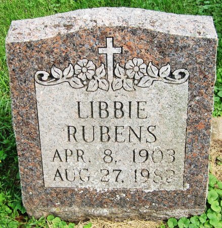 RUBENS, LIBBIE - Kewaunee County, Wisconsin | LIBBIE RUBENS - Wisconsin Gravestone Photos