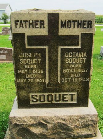 SOQUET, JOSEPH - Kewaunee County, Wisconsin | JOSEPH SOQUET - Wisconsin Gravestone Photos