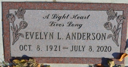 ANDERSON, EVELYN L. - Rock County, Wisconsin | EVELYN L. ANDERSON - Wisconsin Gravestone Photos