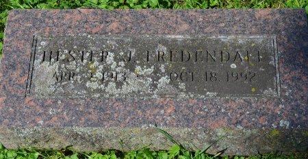 FREDENDALL, HESTER J. - Rock County, Wisconsin | HESTER J. FREDENDALL - Wisconsin Gravestone Photos