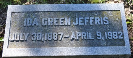 GREEN JEFFRIS, IDA - Rock County, Wisconsin | IDA GREEN JEFFRIS - Wisconsin Gravestone Photos