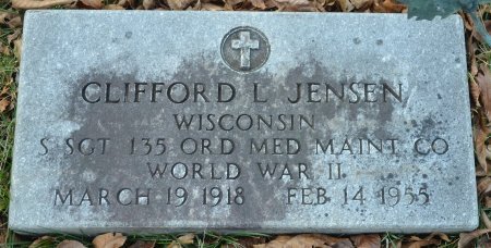JENSEN, CLIFFORD L. - Rock County, Wisconsin | CLIFFORD L. JENSEN - Wisconsin Gravestone Photos