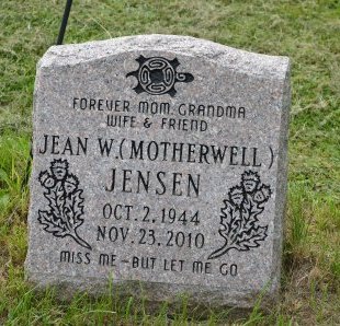 JENSEN, JEAN W. - Rock County, Wisconsin | JEAN W. JENSEN - Wisconsin Gravestone Photos