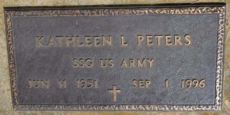 PETERS, KATHLEEN L. (MILITARY) - Rock County, Wisconsin | KATHLEEN L. (MILITARY) PETERS - Wisconsin Gravestone Photos