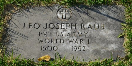 RAUB, LEO JOSEPH - Rock County, Wisconsin | LEO JOSEPH RAUB - Wisconsin Gravestone Photos