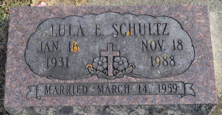 SCHULTZ, LULA E. - Rock County, Wisconsin | LULA E. SCHULTZ - Wisconsin Gravestone Photos