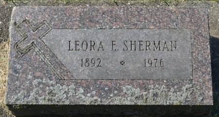 SHERMAN, LEORA E. - Rock County, Wisconsin | LEORA E. SHERMAN - Wisconsin Gravestone Photos