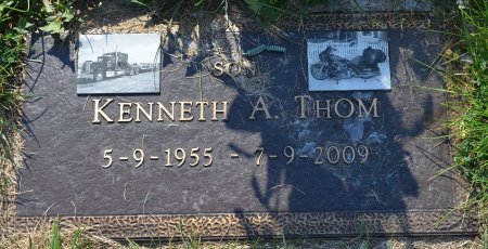 THOM, KENNETH A. - Rock County, Wisconsin | KENNETH A. THOM - Wisconsin Gravestone Photos